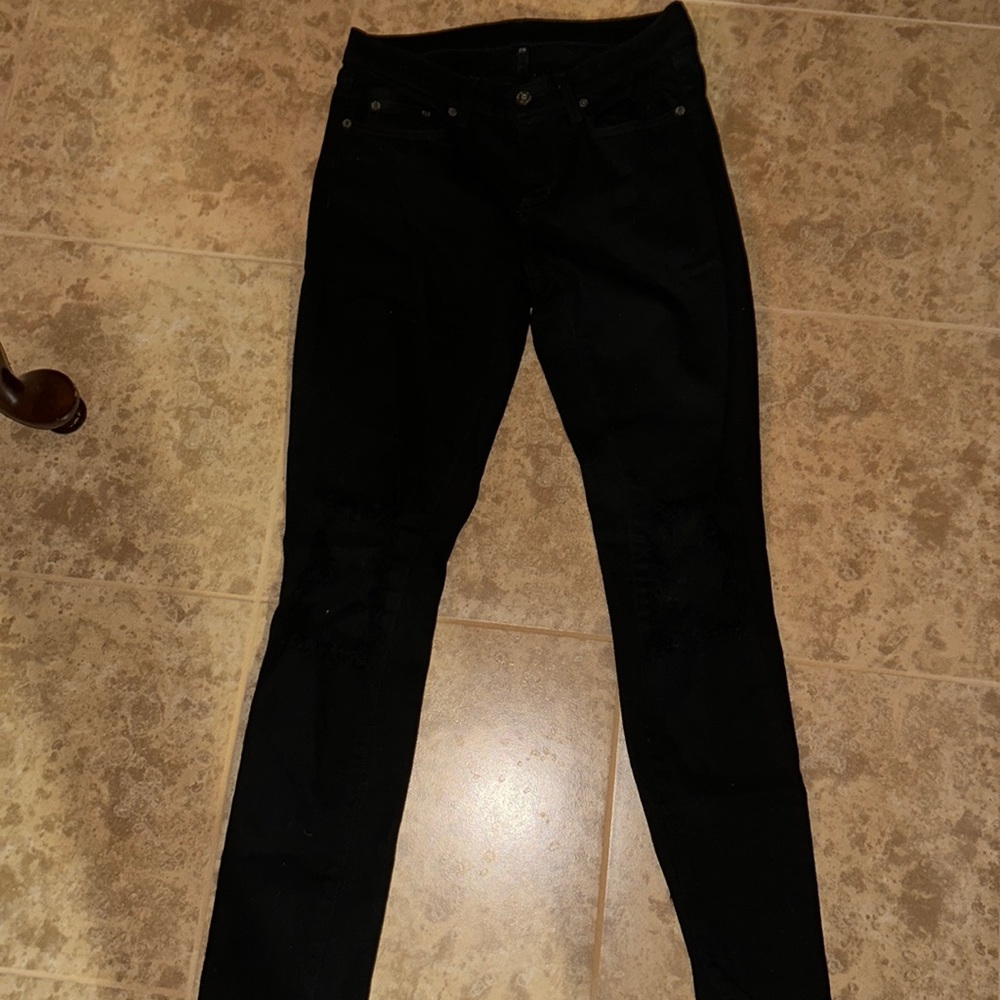 Carmar Knee Distressed Skinny Jeans